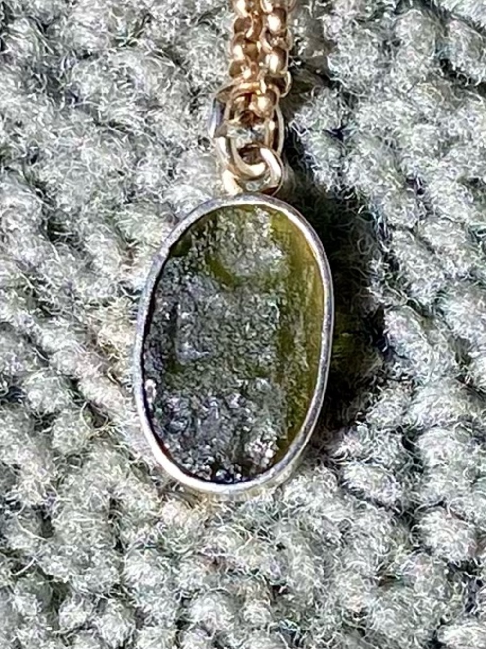 Authentic Moldavite Pendant - Picture 8 of 9